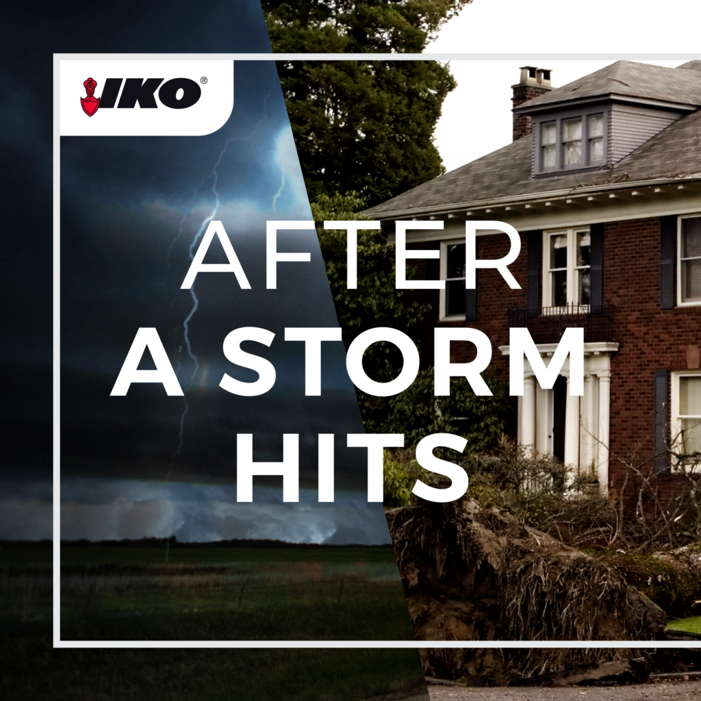 IKO Content Hub Roofing 101   After A Storm Hits Square 1024x1024 