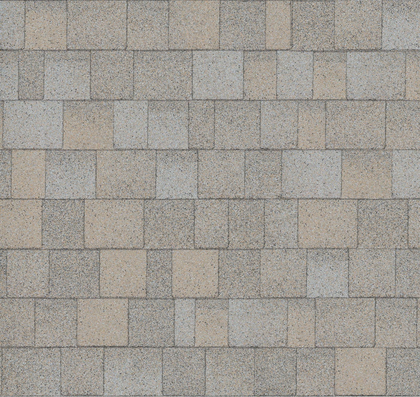 The Bayshore design features brown and gray interlocking concrete pavers, arranged in a repeating pattern that adds a touch of elegance.