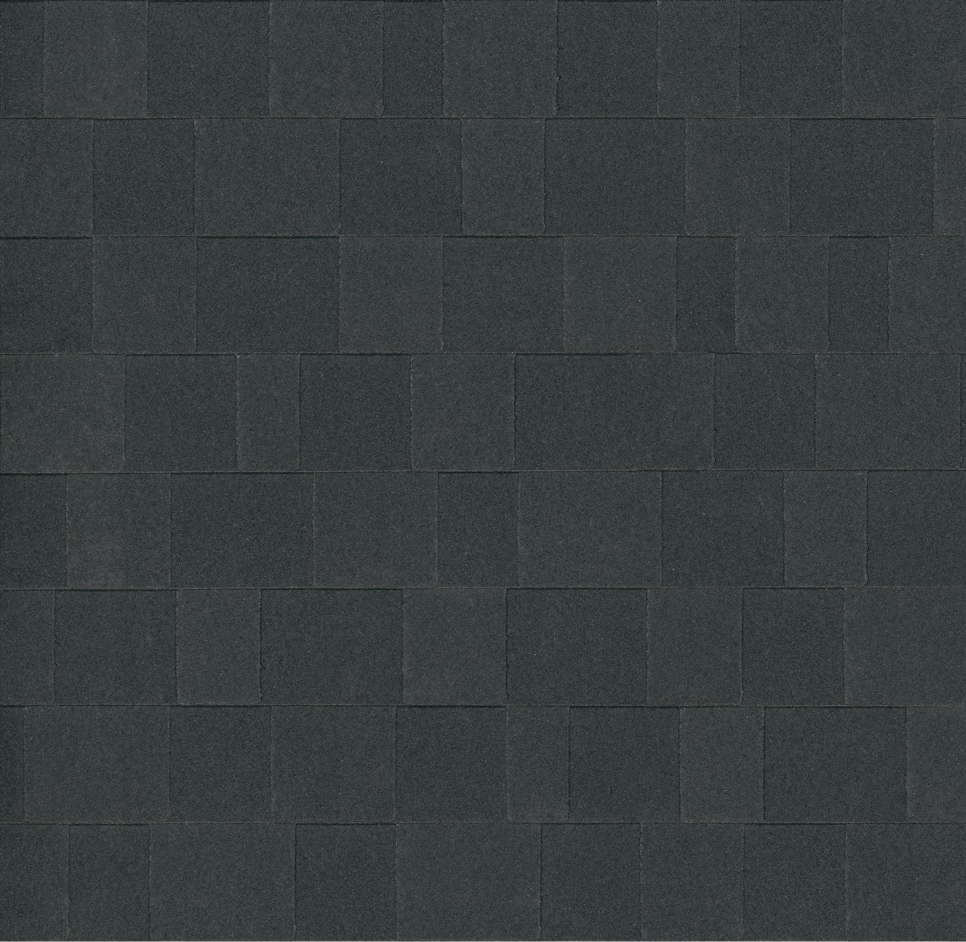 Matte black, dark gray textured square tiles arranged in a grid pattern exude an air of timeless dynasty.