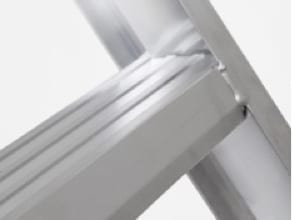 Escalera Telescópica Con Gancho Escalera De Tijera De Aluminio Plata 3,2m