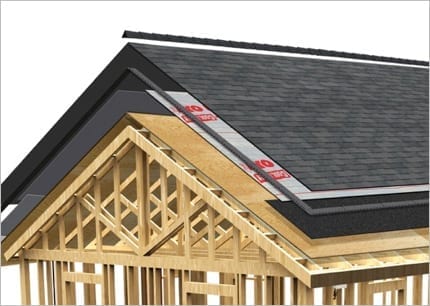 diagram showing the parts of a residential roofing system